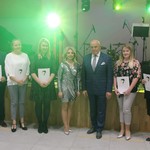 Nagrodzona kadra pedagogiczna z SP w Turośni Dolnej.